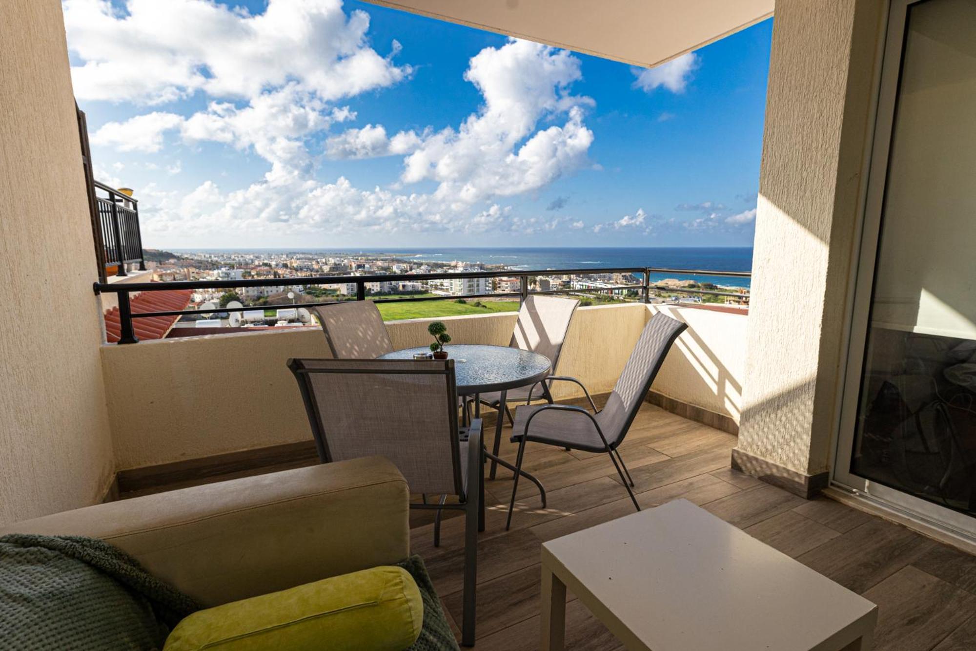 Eden Blue-Horizon 1B, Paphos, Sea View, Pool Leilighet Konia Eksteriør bilde